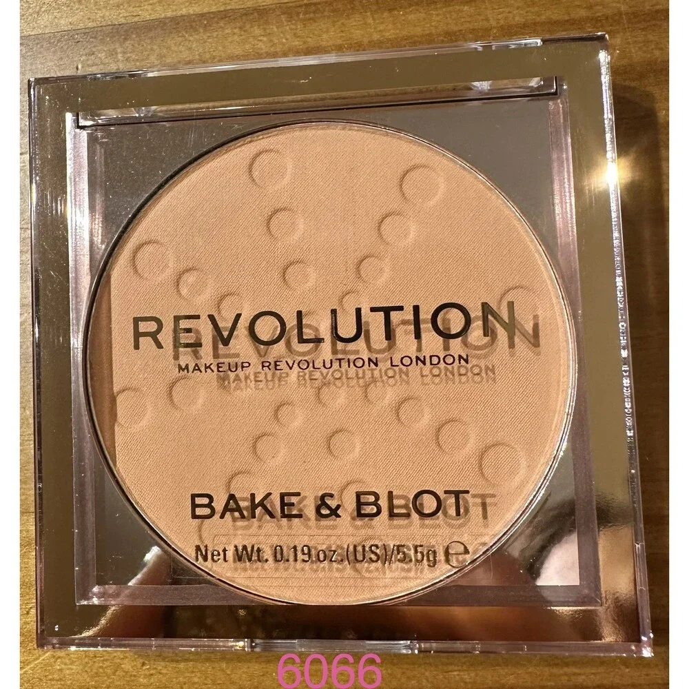 Makeup Revolution Bake & Blot Peach Setting Powder 3Pc Lot New